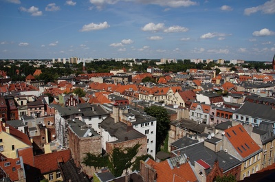 Toruń, Katedra św. Janów, panorama miasta