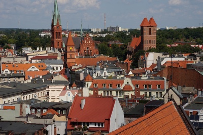 Toruń, Katedra św. Janów, panorama miasta